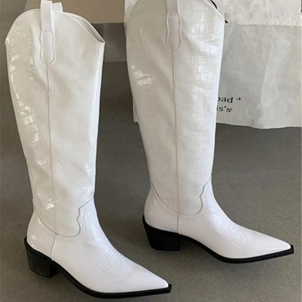 White Cowboy Boots